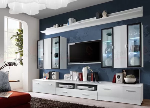 Pareti attrezzate per soggiorno e mobili TV moderni