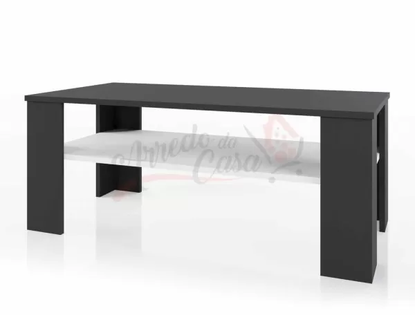 Tavolino da salotto moderno nero e bianco TI6215